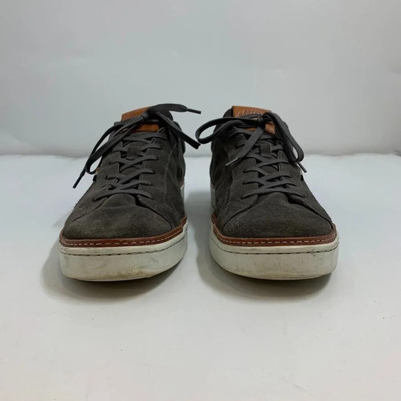 Allen Edmonds Men's Alpha Dark Gray Suede Lace-up 4643 Sneaker Size 13 - Picture 7 of 15